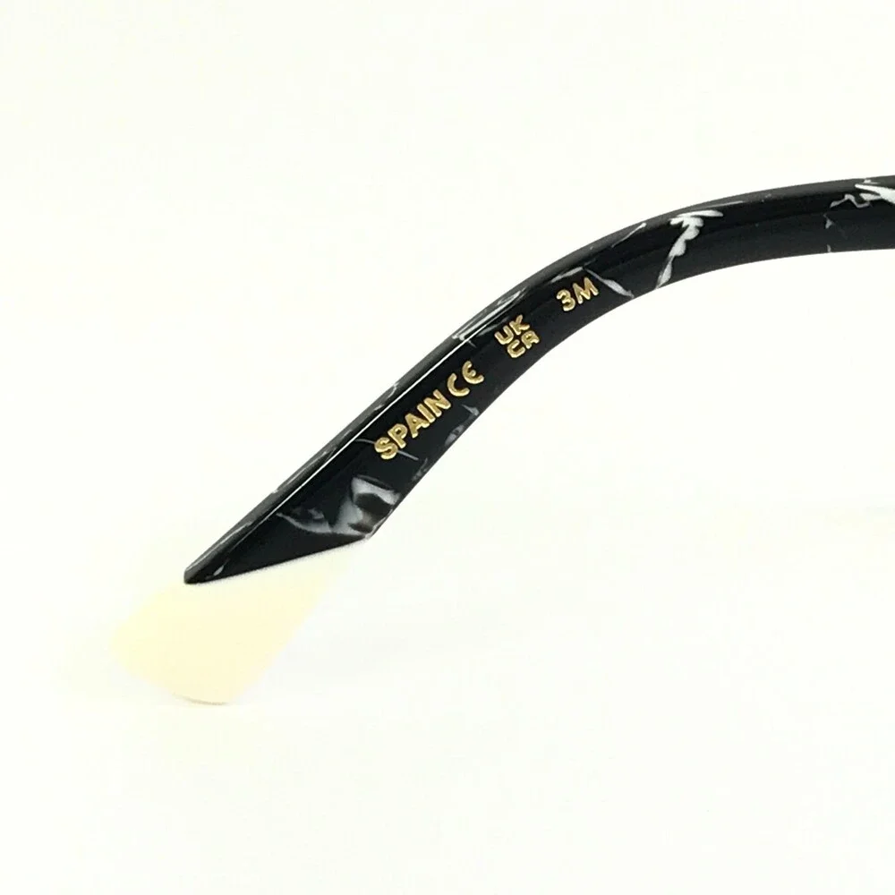 Etnia Barcelona Sunglasses JOANIC BKWH Black White Frames Gray Polarized Lenses